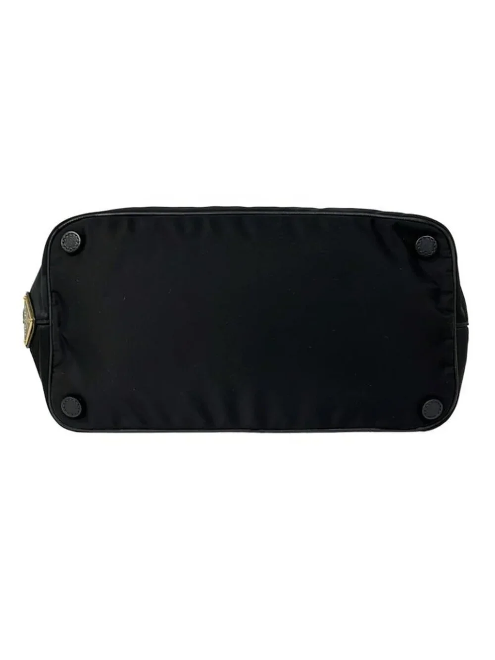 Prada Tote Logo Jacquard Black Ribbon Leather - Picture 5 of 10